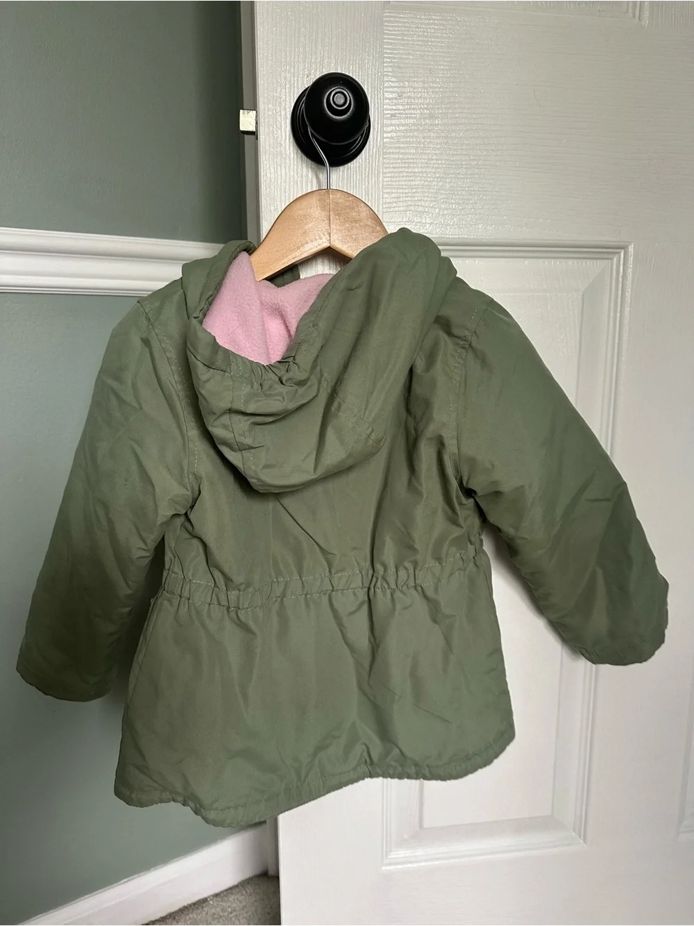 OshKosh B'gosh Girls' Hooded Utility Jacket - Sage Green
